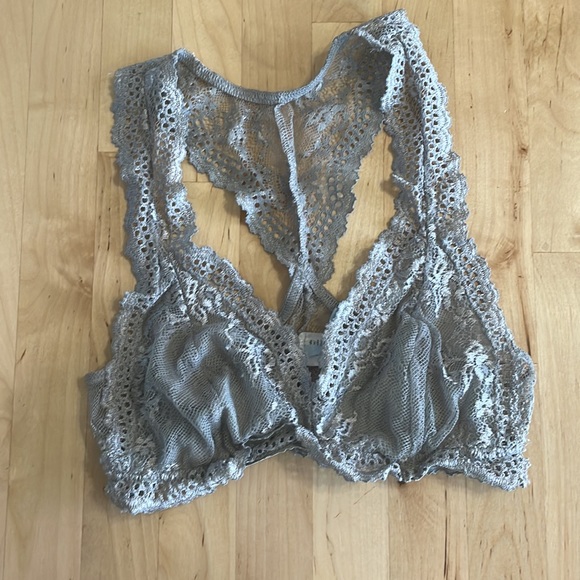 Eberjey Colette lace bra heather grey S - Picture 3 of 5